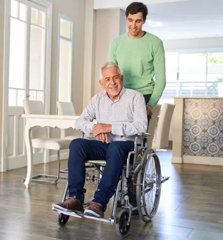 man in wheelchair