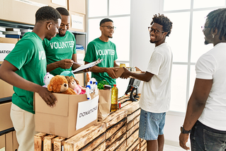 group of volunteers
